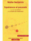 Research paper thumbnail of Walter Benjamin, Experience et pauvreté, traduction Cedric Cohen Skalli, Paris, Payot, 2011.