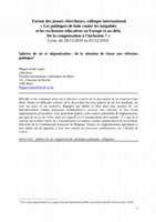 Research paper thumbnail of Sphères de vie et  stigmatisation : de la situation de classe aux réformes  politiques 1