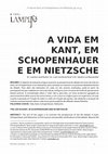 Research paper thumbnail of A VIDA EM KANT, EM SCHOPENHAUER E EM NIETZSCHE