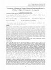 Research paper thumbnail of Perceptions of Students in Primary Education Department Related to Children's Rights: A Comparative Investigation