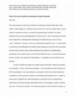 Research paper thumbnail of Précis of The Crisis of Method in Contemporary Analytic Philosophy