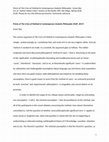 Research paper thumbnail of Précis of The Crisis of Method in Contemporary Analytic Philosophy (OUP, 2017