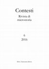 Research paper thumbnail of Contesti. Rivista di microstoria (6/2016)