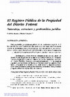 Research paper thumbnail of El Registro Público de la Propiedad del Distrito Federal