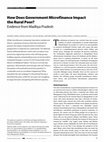 Research paper thumbnail of How Does Government Microfinance Impact the Rural Poor? Evidence from Madhya Pradesh