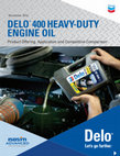 Research paper thumbnail of DELO ® 400 HEAVY-DUTY ENGINE OIL Product Offering, Application and Competitive Comparison