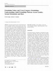 Research paper thumbnail of Friendship Values and Cross-Category Friendships: Understanding Adult Friendship Patterns Across Gender, Sexual Orientation and Race