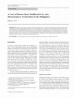 Research paper thumbnail of A case of human bone modification by ants (Hymenoptera: Formicidae) in the Philippines