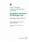 Research paper thumbnail of HC 504 Bangladesh and Burma: the Rohingya crisis Second Report of Session 2017–19