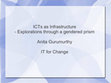 Research paper thumbnail of ICTs as Infrastructure- Explorations through a Gendered Prism