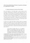 Research paper thumbnail of Approche des Leçons de Husserl sur le temps I De la lecture duhémienne d'Oresme à la question scolastique de l'augmentation en qualité A / Situation historique de la lecture de Pierre Duhem