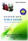 Research paper thumbnail of E K S P E R I M E N KIMIA DASAR