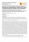 Research paper thumbnail of Evaluation of Immunomodulatory Properties After Oral Administration of Biofield Energy Treated Test Formulation in Sprague Dawley Rats: Influence of the Trivedi Effect