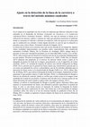 Research paper thumbnail of Ajuste en la detección de la línea de la carretera a través del método mínimos cuadrados