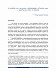 Research paper thumbnail of A relação entre protesto e deliberação: reflexões para o aprofundamento do debate.pdf