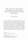 Research paper thumbnail of “‘Sire,’ says the fox”: The Zoopoetics and Zoopolitics of the Fable in Kleist’s “On the Gradual Production of Thoughts whilst Speaking”