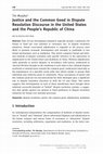 Research paper thumbnail of Justice and the Common Good in Dispute Resolution Discourse in the United States and the People's Republic of China