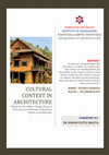 Research paper thumbnail of Cultural Context in Architecture