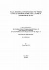 Research paper thumbnail of Mass-Housing Consensuses and their Effects on Design Organizations in terms of Quality - PhD in Architecture