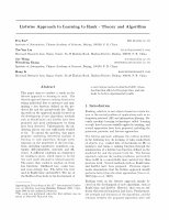 Research paper thumbnail of Listwise approach to learning to rank: theory and algorithm