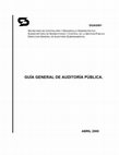 Research paper thumbnail of GUÍA GENERAL DE AUDITORÍA PÚBLICA. ABRIL 2000