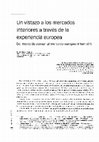 Research paper thumbnail of Mercados interiores a través de la experiencia europea