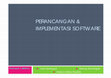 Research paper thumbnail of PERANCANGAN & IMPLEMENTASI SOFTWARE