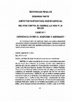 Research paper thumbnail of SENTENCIAS PENALES SEGUNDA PARTE ASPECTOS SUSTANTIVOS: PARTE ESPECIAL DELITOS CONTRA EL CUERPO, LA VIDA Y LA SALUD CASO N2 1 DIFERENCIA ENTRE EL HOMICIDIO Y ASESINATO