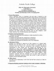 Research paper thumbnail of Philosophy of Literature Syllabus