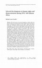 Research paper thumbnail of Selected developments in human rights and democratisation during 2016: Sub-Saharan Africa