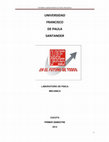 Research paper thumbnail of INFORME LABORATORIOS DE FISICA MECANICA