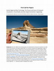 Research paper thumbnail of First Call for Papers Ancient Egypt and New Technology: The Present and Future of Computer Visualization, Virtual Reality and other Digital Humanities in Egyptology