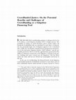 Research paper thumbnail of Crowdfunded Justice: On the Potential Benefits and Challenges of Crowdfunding as a Litigation Financing Tool