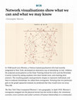 Research paper thumbnail of Network visualisations show what we can and what we may know