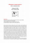 Research paper thumbnail of Appel à communications RELIGIONS ET CLASSES SOCIALES