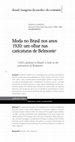 Research paper thumbnail of Moda no Brasil nos anos 1920: um olhar nas caricaturas de Belmonte