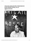 Research paper thumbnail of UNA MIA ANALISI DELL'OMICIDIO DI ALDO MORO (1978), con un aggiornamento