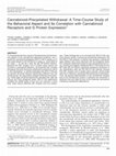 Research paper thumbnail of Cannabinoid-precipitated withdrawal: a time-course study of the behavioral aspect and its correlation with cannabinoid receptors and G protein expression