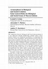 Research paper thumbnail of Aromorphoses in Biological аnd Social Evolution: Some General Rules for Biological and Social Forms of Macroevolution