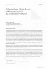 Research paper thumbnail of Cajas vacías y plazas llenas: nuevos escenarios de producción cultural