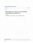 Research paper thumbnail of Disoriented life (Review of Harbin, Disorientation and Moral Life)