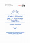 Research paper thumbnail of Wakaf Sebagai Jalan Reforma Agraria