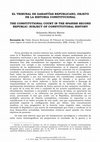 Research paper thumbnail of El Tribunal de Garantías republicano, objeto de la historia constitucional. Recensión de Pablo Álvarez Bertrand, "El TGC como órgano de tutela de los derechos fundamentales", 2017