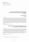 Research paper thumbnail of La importancia de la evaluación en las Políticas Públicas Españolas: una aproximación histórica basada en el método biográfico / The evaluation process in the Spanish Public Policy: a historical approach based on the biographical method