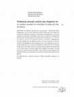 Research paper thumbnail of Violencia sexual contra las mujeres en el conflicto armado en Colombia El relato de vida de Emma