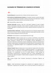 Research paper thumbnail of GLOSARIO DE TÉRMINOS DE COMERCIO EXTERIOR -A