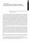 Research paper thumbnail of “Critical Animal Studies e sviluppo tecnoscientifico”, in Liberazioni, (16), Milano, 2014, pp. 63-69.