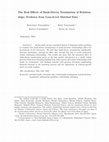 Research paper thumbnail of The Real Effects of Bank-Driven Termination of Relationships: Evidence from Loan-level Matched Data