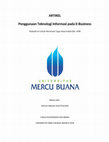 Research paper thumbnail of Tugas SIM, Fahrian Hidayat (43217010164) , Yananto Mihadi Putra, SE, M.Si, Penggunaan Tekhnologi Informasi Pada E-Business, 2018.