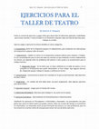 Research paper thumbnail of EJERCICIOS PARA EL TALLER DE TEATRO